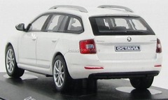 Skoda Octavia III Combi 2013 white Candy Uni Abrex 1:43