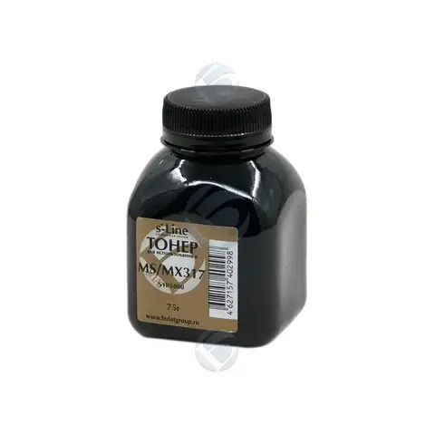 Тонер БУЛАТ s-Line 51B5000 для Lexmark MS317, MX317 (Чёрный, банка 75 г)