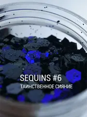 IVA nails Design Sequins 06 Блестки для ногтей яркий дизайн маникюр