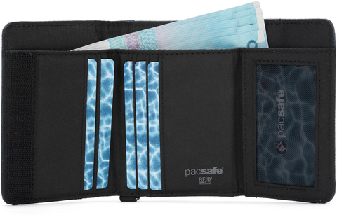 Картинка кошелек Pacsafe RFIDsafe trifold деним - 5