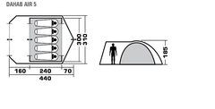 Кемпинговая палатка Trek Planet Dahab Air 5 (70236)