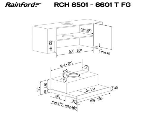 RAINFORD RCH-6601Т Plus FG White