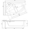 Aquatek FID170-0000002 Ванна угловая, 170*110 правая