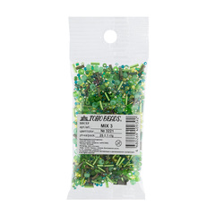 Бисер Япония "TOHO" MIX 3 25 г зеленый