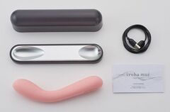 Розовый изогнутый вибратор Iroha Mai Toki - 17,4 см. - 