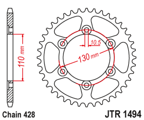 Звезда ведомая JTR1494 56