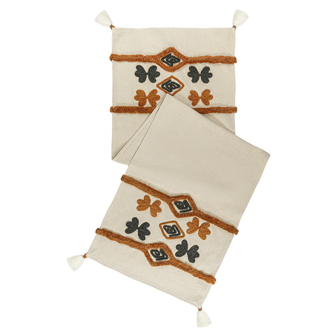 Дорожка на стол с вышивкой 45х150см Tkano Ethnic Abstract Play