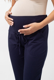 Спортивные брюки для беременных 13642 тёмно-синий