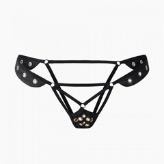 Трусики с доступом и металлическими вставками Le Frivole Easy to love (XS/S, 40-42)