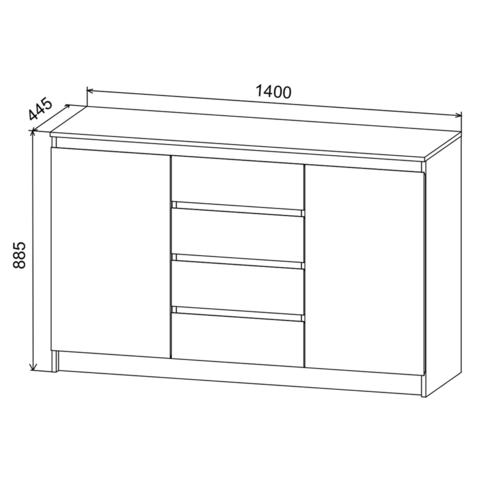 Комод Марли МКМ1400.1