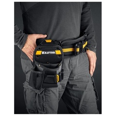 KRAFTOOL KP-8 с быстросъёмным креплением FastClip, 8 карманов и петель, 170 х 260 мм, поясная сумка (38776)