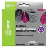 Картридж струйный Cactus CS-LC970M пурпурный (20мл) для Brother MFC-260c, 235c, DCP-150c, 135c