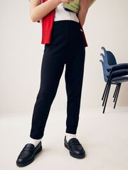 Брюки школьные без застежки для девочки Next Q90-020, Черный