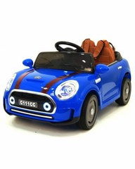 Детский электромобиль Rivertoys Minicooper с111сс синий