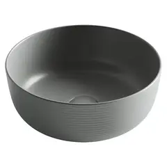 Ceramica Nova CN6073MH Раковина накладная круглая 356*356*135, без перелива, цвет антрацит матовый фото