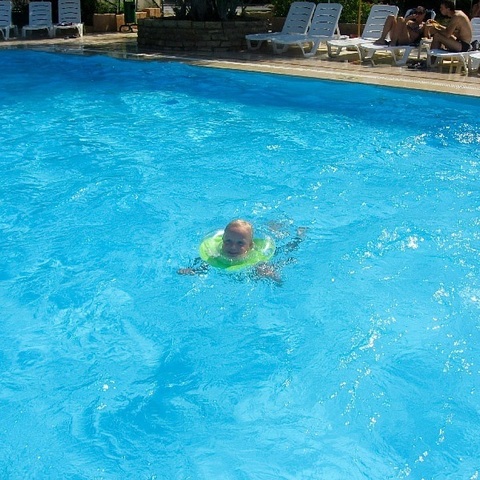 Круг на шею для плавания Baby-Krug 3D, оранжевый, от 3 мес до 6 лет