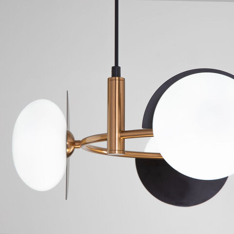 Подвесной светильник Eurosvet Moity 70150/4 черный/латунь