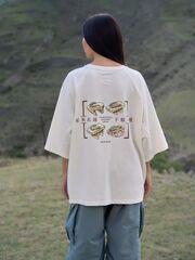 Футболка PANASIAN GETA SHOES молочная