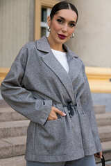 Пальто-пиджак (серый) Б14131-7М LT Collection