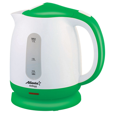 Чайник пластиковый электрический ATH-2371 (green)
