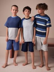 Пижама для мальчика Next E66-494, 3 шт., Серый, Синий