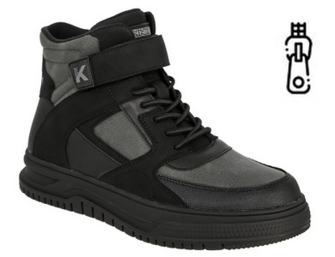 Кедберри ботинки утепленные ,спорт,черн( 36-41) GKP_1515_black-grey