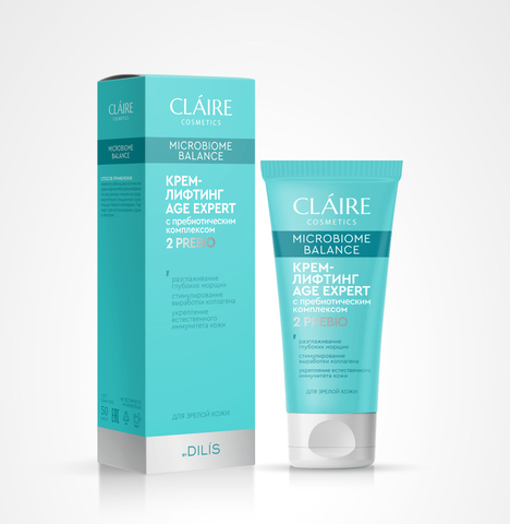 Claire cosmetics MICROBIOME BALANCE Крем-лифтинг AGE EXPERT для зрелой кожи 50мл