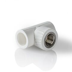 Тройник комбинированный PPR HP 20 x1/2 RTP Белый в/р