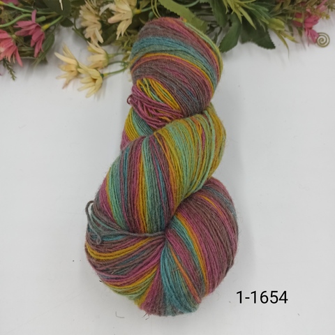 Дундага 6/1 шерсть секционного окрашивания 01-1654 420м/100гр