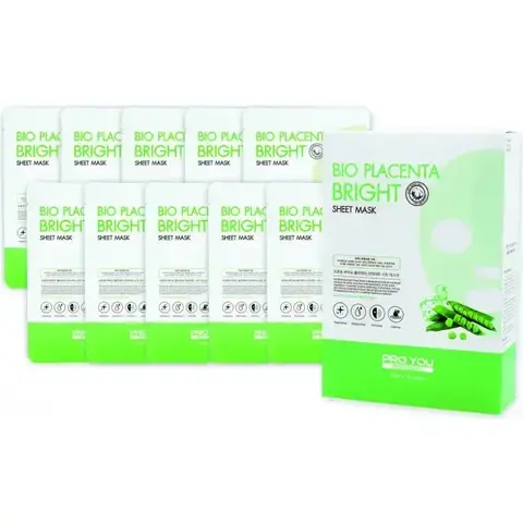 Pro You Тканевая маска с экстрактом био-плаценты, 1*25 мл | Bio Placenta Bright Sheet Mask
