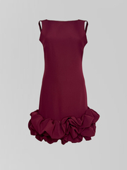 Платье AiZmode 04 укороченное с открытой спиной и воланом