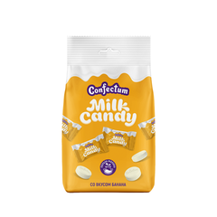 Молочная таблетированная конфета «Confectum Milk Candy» со вкусом банана, 50 гр х 12 шт