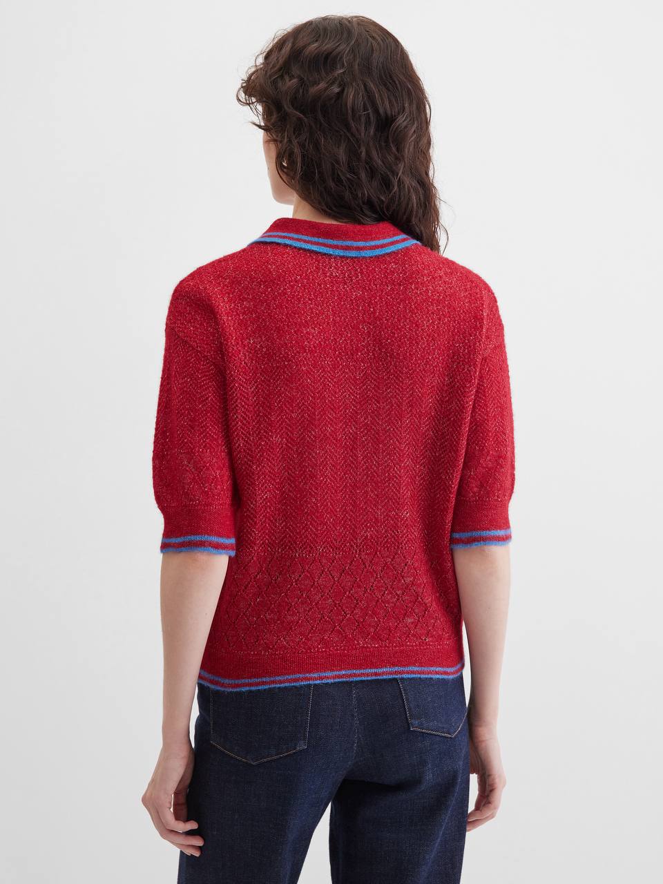 Джемпер поло красный