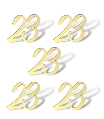 Топпер Мини Надпись "23" №3 (4см) 5шт акрил