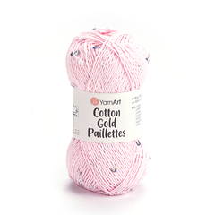 Пряжа YarnArt Cotton Gold Paillettes (7107)