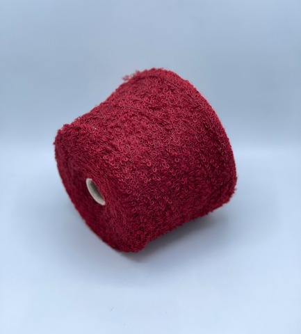 Profilo S.N.C, Boucle, 180м/100гр. 76% Альпака, 18% Меринос, 6%Полиамид, цвет-Бордо(115), 37453