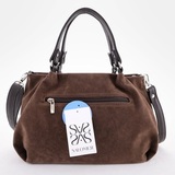 Сумка Саломея 607 эко-замша шоколад