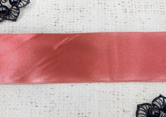 Лента атласная, ш. 5 см, красно-розовый