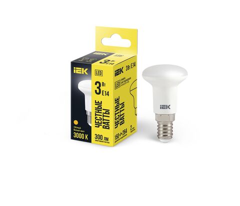 Лампа LED R39 рефлектор 3Вт 230В 3000К E14 IEK