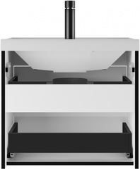 Тумба подвесная Форта (Forta) B2 Белый Домино под умывальник 