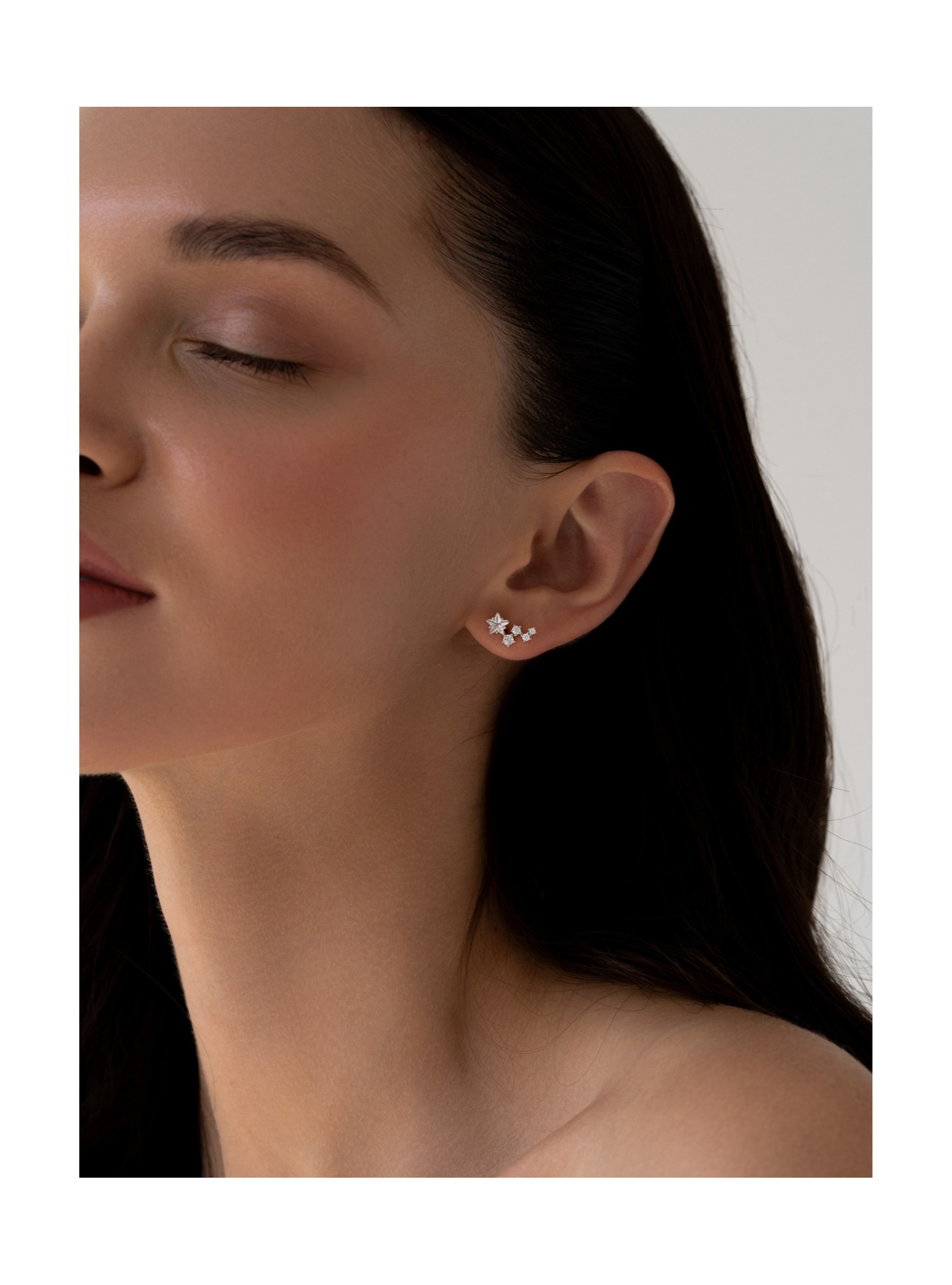 Серьги-гвоздики Кассиопея