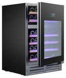 Винный шкаф Temptech Elegance EX60DRB двухзонный черный