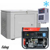 Бензиновый генератор в зимнем кожухе с блоком АВР Fubag BS 6600 A ES/1200SCW RAL 7035 — фото 1