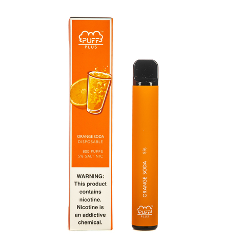 Одноразовая электронная сигарета Puff PLUS Orange Soda (Апельсиновая Газировка)