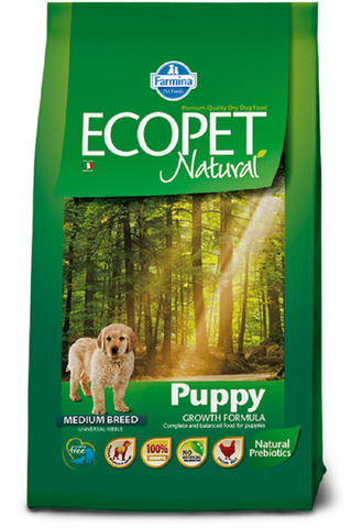 Farmina Ecopet Natural Puppy Сухой корм для щенков всех пород с курицей
