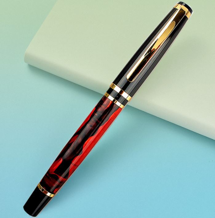 Перьевая ручка Yiren 876, Китай. Корпус акрил, перо F (0.4-0.5 мм), заправка поршень. NEW!