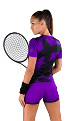 Женская теннисная футболка Hydrogen Spray Tech Tee Woman - purple