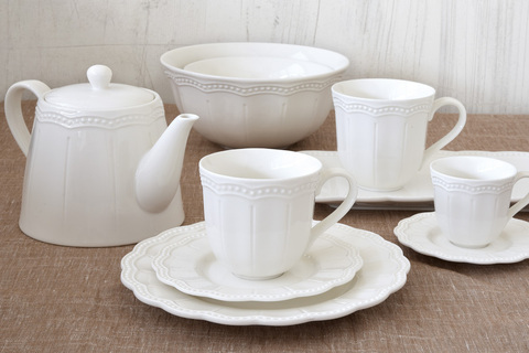 Чашка с блюдцем 250мл Easy Life Elite белая