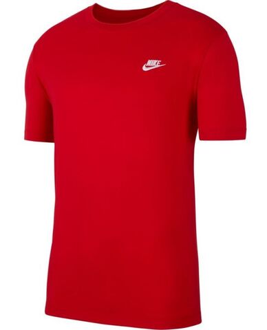 Футболка теннисная Nike NSW Club Tee M - university red/white