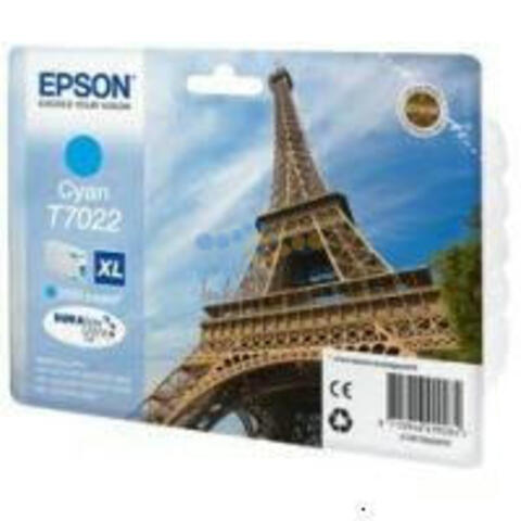 T7022 Картридж EPSON голубой повышенной емкости для WP-4015/WP-4095/WP-4515/WP-4595